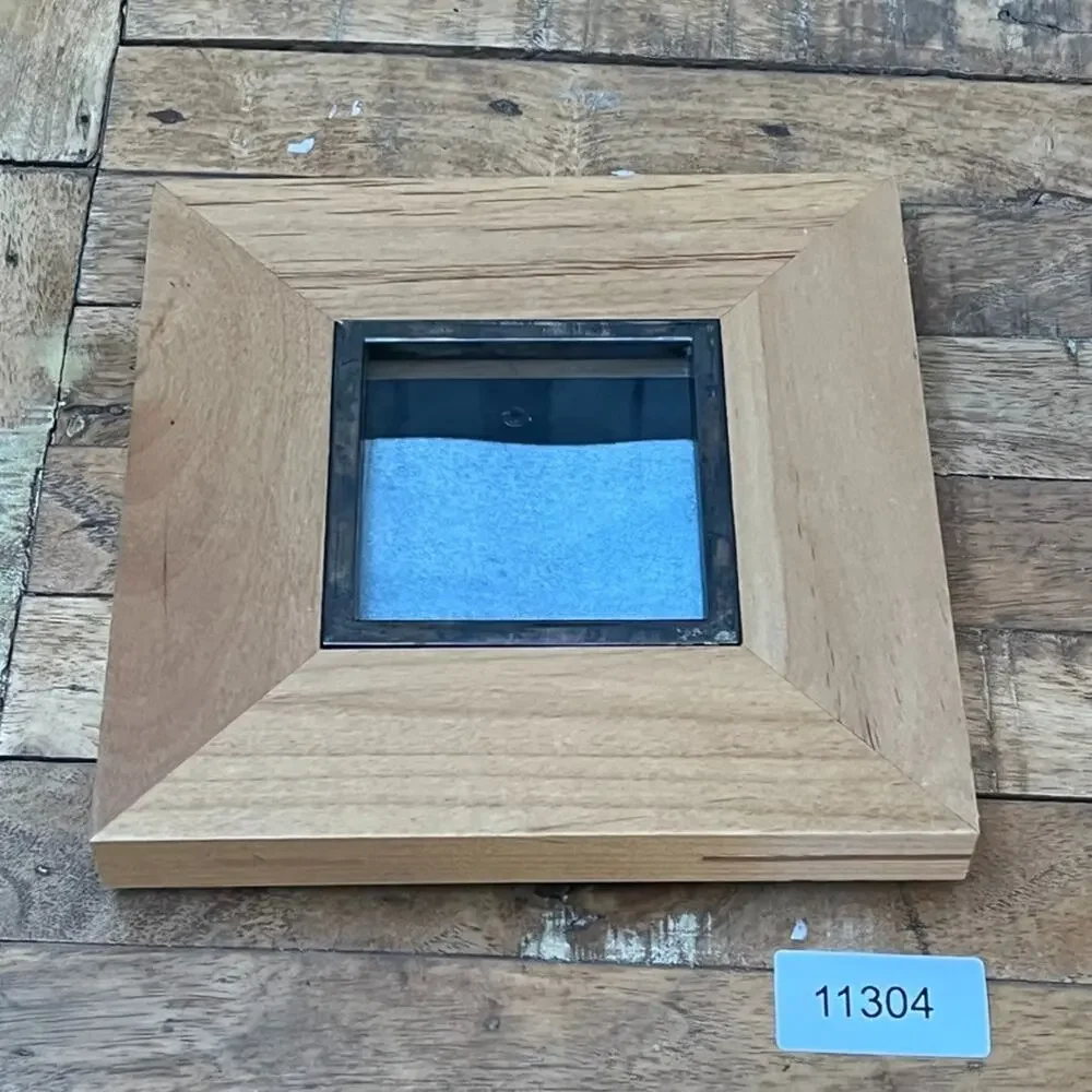 Natural Wooden Square Picture Frame 4x4